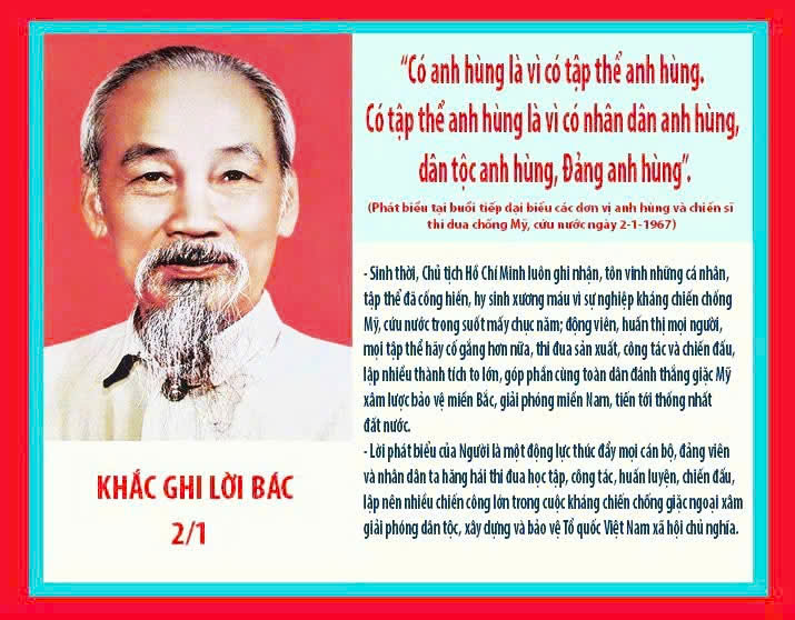 MỖI NGÀY MỘT LỜI BÁC HỒ DẠY - NGÀY 02 THÁNG 01