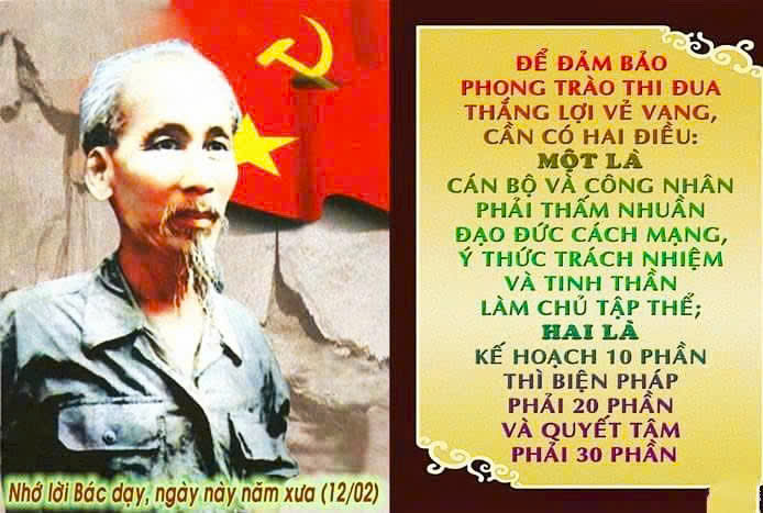 MỖI NGÀY MỘT LỜI BÁC HỒ DẠY - NGÀY 12 THÁNG 02