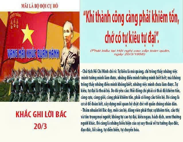 MỖI NGÀY MỘT LỜI BÁC HỒ DẠY - NGÀY 20 THÁNG 03