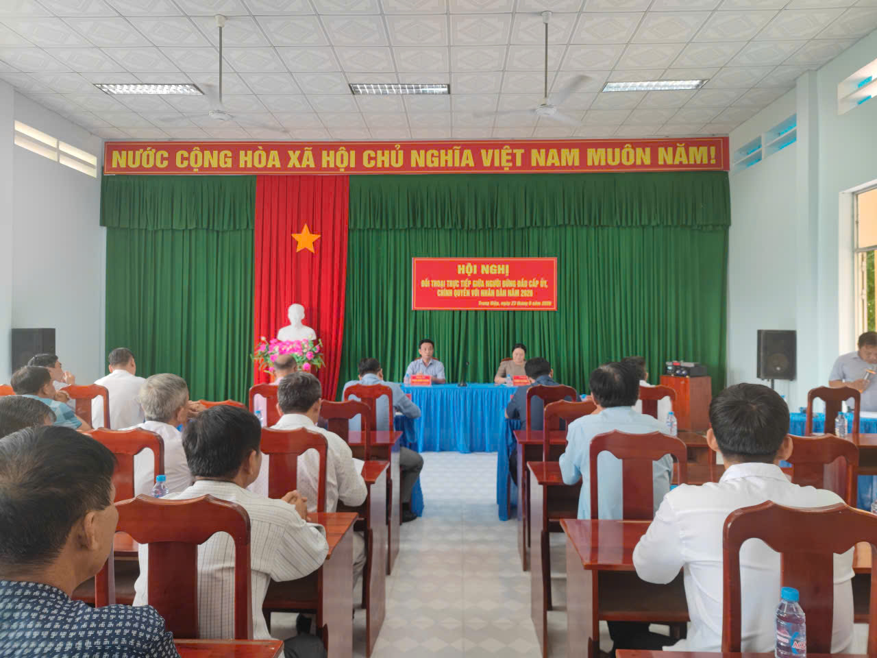 Đảng ủy - UBND xã Trung Hiệp tổ chức hội nghị đối thoại trực tiếp giữa người đứng đầu cấp ủy, chính quyền với nhân dân năm 2026