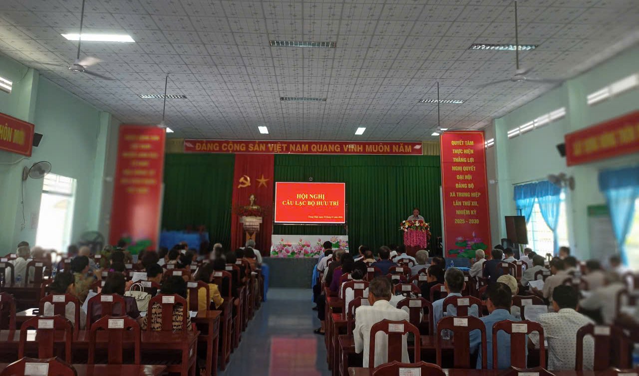 Trung Hiệp tổ chức công bố Quyết định thành lập Câu lạc bộ Hưu trí